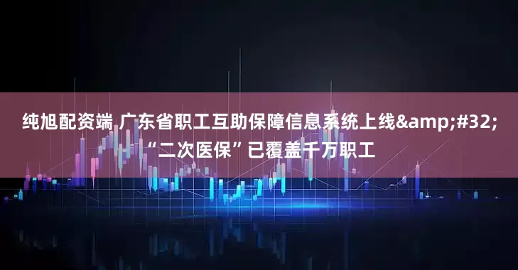 纯旭配资端 广东省职工互助保障信息系统上线&#32;“二次医保”已覆盖千万职工